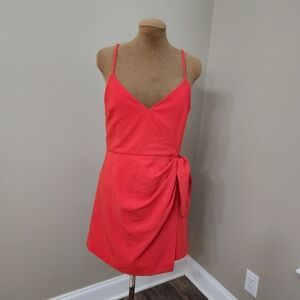 French Connection Coral Wrap Dress